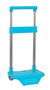 Safta Carro Portamochilas Turquesa - Chariot à sac à dos et cartable pour enfant, ouvert 22 x 17 x 67,5 cm, pour âge recommandé 3 ans