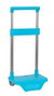 Safta Carro Portamochilas Turquesa - Chariot à sac à dos et cartable pour enfant, ouvert 22 x 17 x 67,5 cm, pour âge recommandé 3 ans