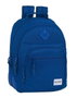 Safta Blackfit8 Sac à dos double convertible en trolley en Oxford polyester 600D - Âge 3 à 99 ans - Bleu foncé
