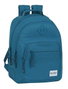 Safta Blackfit8 Egeo - Sac à dos double adapté aux poussettes, polyester 600D, recommandé pour 3 ans, couleur bleu