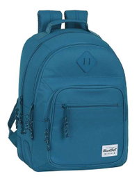 Safta Blackfit8 Egeo - Sac à dos double adapté aux poussettes, polyester 600D, recommandé pour 3 ans, couleur bleu