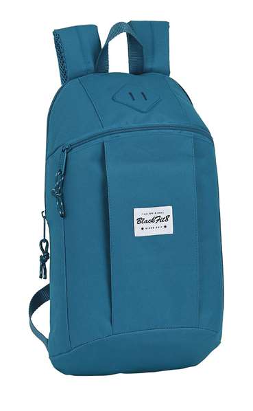 Safta Mini sac à dos pour enfant Egeo Blackfit8 - Polyester 600D - Bleu, Recommandé 3 ans