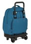 Safta Egeo Blackfit8 Sac à dos Grand Compact à roulettes avec organisation extensible 33x45x22 cm Polyester 600D - Pour 3 à 13 ans