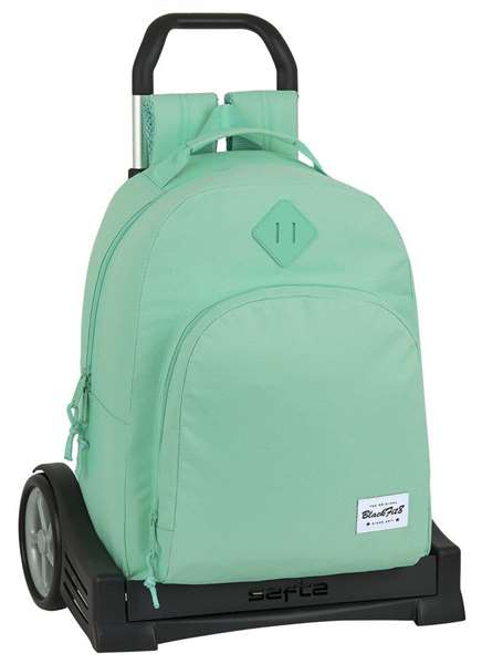 Safta Moch 305+carro evolution blackfit8 turquesa - Sac à dos à roulettes pour enfant de 3 à 13 ans - Version espagnole