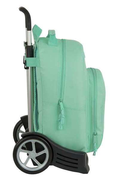 Safta Moch 305+carro evolution blackfit8 turquesa - Sac à dos à roulettes pour enfant de 3 à 13 ans - Version espagnole