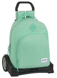 Safta Moch 305+carro evolution blackfit8 turquesa - Sac à dos à roulettes pour enfant de 3 à 13 ans - Version espagnole