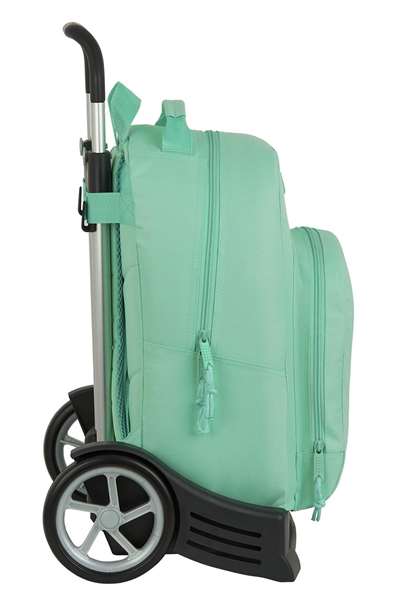 Safta Moch 305+carro evolution blackfit8 turquesa - Sac à dos à roulettes pour enfant de 3 à 13 ans - Version espagnole