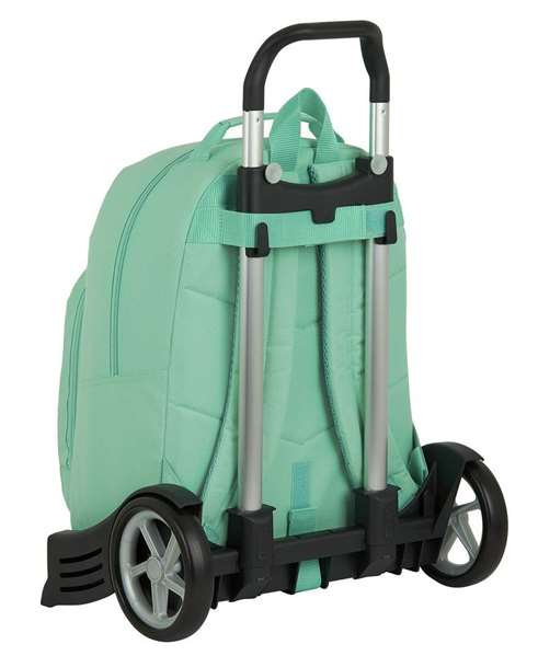 Safta Moch 305+carro evolution blackfit8 turquesa - Sac à dos à roulettes pour enfant de 3 à 13 ans - Version espagnole