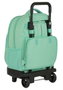 Safta Blackfit8 Sac à dos Grand à roulettes compact, extérieur turquoise, polyester 600D, pour enfant 3 ans
