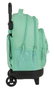 Safta Blackfit8 Sac à dos Grand à roulettes compact, extérieur turquoise, polyester 600D, pour enfant 3 ans