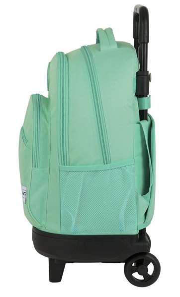 Safta Blackfit8 Sac à dos Grand à roulettes compact, extérieur turquoise, polyester 600D, pour enfant 3 ans