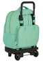 Safta Blackfit8 Sac à dos Grand à roulettes compact, extérieur turquoise, polyester 600D, pour enfant 3 ans