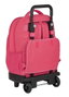 Safta Sac à dos grand avec roues compact extérieur Blackfit8 rose - Polyester 600D, pour 3 ans