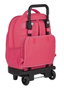 Safta Sac à dos grand avec roues compact extérieur Blackfit8 rose - Polyester 600D, pour 3 ans