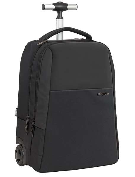 Safta Business Valise Portative 15,6 Pouces avec Support pour Tablette et USB - 47,5 x 37 x 21 cm en Nylon 900D et Cuir PVC