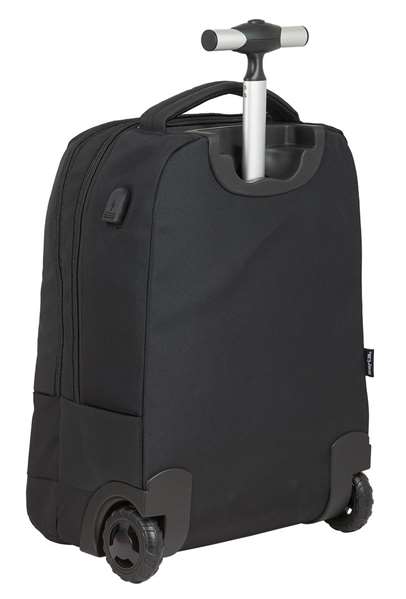 Safta Business Valise Portative 15,6 Pouces avec Support pour Tablette et USB - 47,5 x 37 x 21 cm en Nylon 900D et Cuir PVC