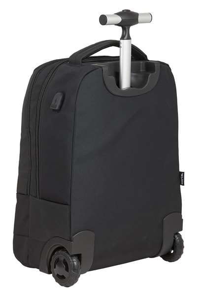 Safta Business Valise Portative 15,6 Pouces avec Support pour Tablette et USB - 47,5 x 37 x 21 cm en Nylon 900D et Cuir PVC