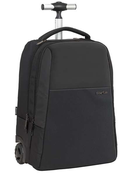 Safta Business Valise Portative 15,6 Pouces avec Support pour Tablette et USB - 47,5 x 37 x 21 cm en Nylon 900D et Cuir PVC