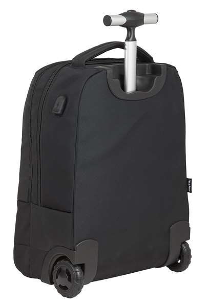 Safta Business Valise Portative 15,6 Pouces avec Support pour Tablette et USB - 47,5 x 37 x 21 cm en Nylon 900D et Cuir PVC