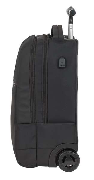 Safta Business Valise Portative 15,6 Pouces avec Support pour Tablette et USB - 47,5 x 37 x 21 cm en Nylon 900D et Cuir PVC