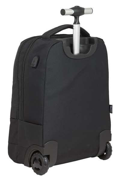 Safta Business Valise Portative 15,6 Pouces avec Support pour Tablette et USB - 47,5 x 37 x 21 cm en Nylon 900D et Cuir PVC