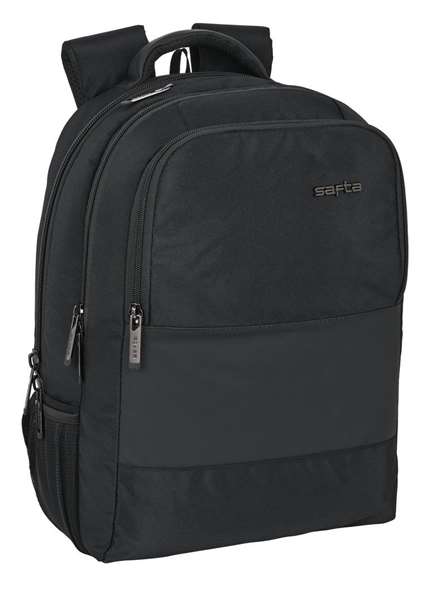 Safta Business - Sac à dos portable 15,6 pouces avec compartiment pour tablette et port USB pour ordinateur portable, nylon 900D - Noir