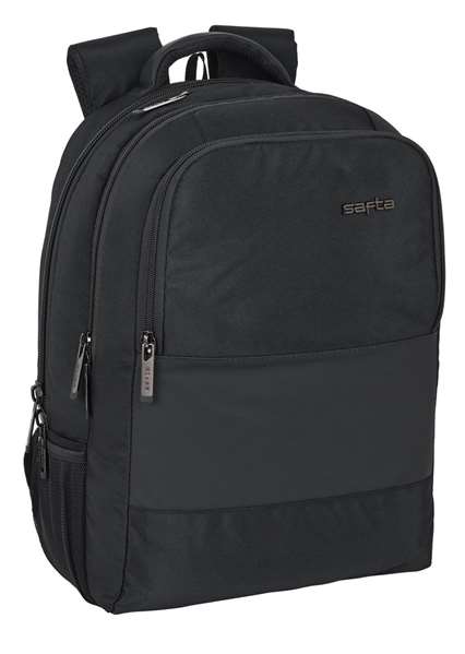 Safta Business - Sac à dos portable 15,6 pouces avec compartiment pour tablette et port USB pour ordinateur portable, nylon 900D - Noir
