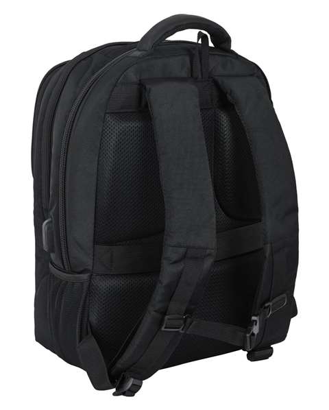 Safta Business - Sac à dos portable 15,6 pouces avec compartiment pour tablette et port USB pour ordinateur portable, nylon 900D - Noir