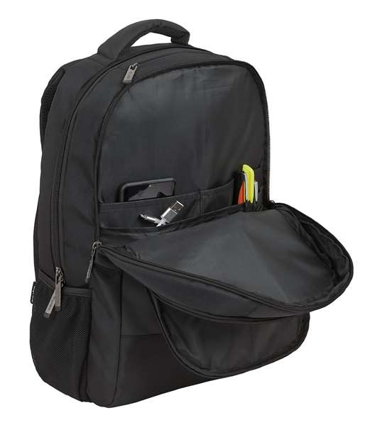 Safta Business - Sac à dos portable 15,6 pouces avec compartiment pour tablette et port USB pour ordinateur portable, nylon 900D - Noir