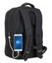 Safta Business - Sac à dos portable 15,6 pouces avec compartiment pour tablette et port USB pour ordinateur portable, nylon 900D - Noir