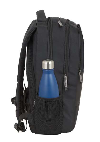 Safta Business - Sac à dos portable 15,6 pouces avec compartiment pour tablette et port USB pour ordinateur portable, nylon 900D - Noir