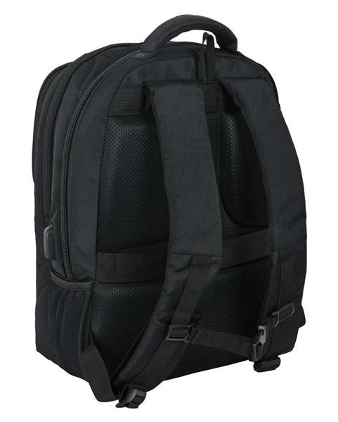 Safta Business - Sac à dos portable 15,6 pouces avec compartiment pour tablette et port USB pour ordinateur portable, nylon 900D - Noir