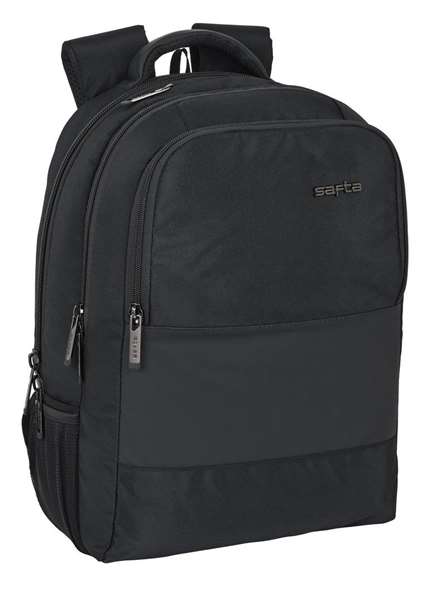 Safta Business - Sac à dos portable 15,6 pouces avec compartiment pour tablette et port USB pour ordinateur portable, nylon 900D - Noir