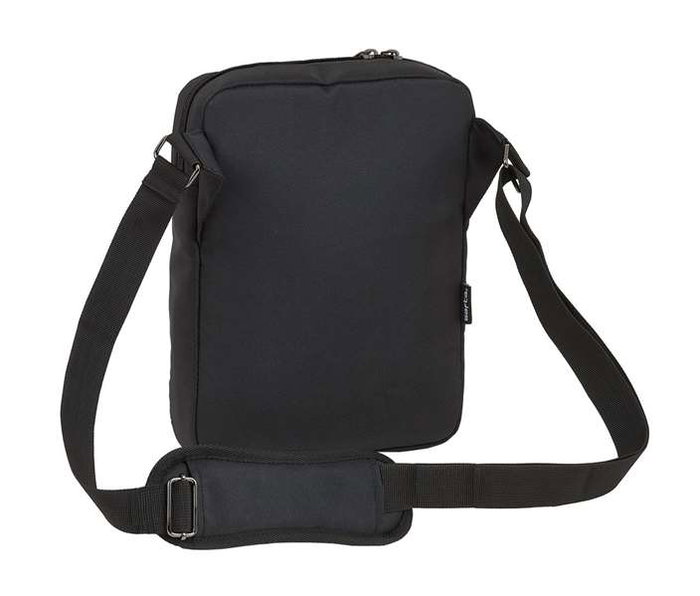 Safta Bandolera Business - Sac bandoulière pour tablette 10,6" (900D Nylon + Cuir PVC, Noir)