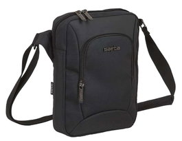 Safta Bandolera Business - Sac bandoulière pour tablette 10,6" (900D Nylon + Cuir PVC, Noir)