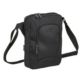 Safta Bandolera Business - Sac bandoulière pour tablette 10,6" (900D Nylon + Cuir PVC, Noir)