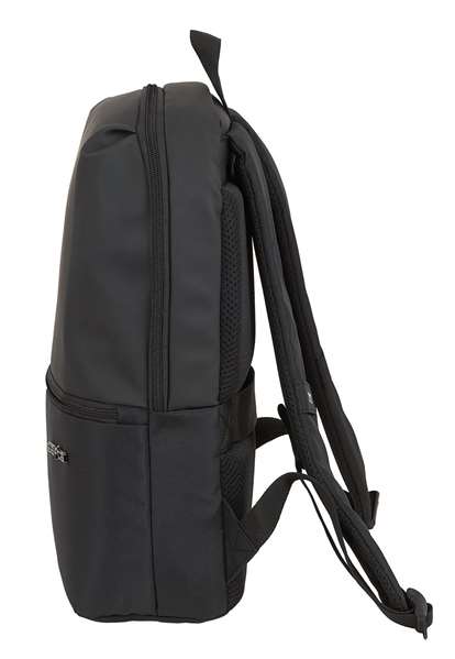 Safta Sac à dos pour ordinateur portable 14,1 pouces Business, Noir, Nylon 900D + PVC Cuir