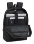 Safta Sac à dos pour ordinateur portable 14,1 pouces Business, Noir, Nylon 900D + PVC Cuir