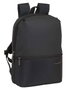 Safta Sac à dos pour ordinateur portable 14,1 pouces Business, Noir, Nylon 900D + PVC Cuir