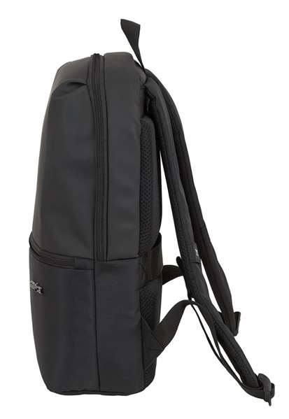Safta Sac à dos pour ordinateur portable 14,1 pouces Business, Noir, Nylon 900D + PVC Cuir