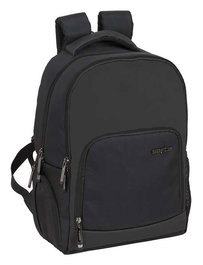 Safta SAFA Sacoche Ordinateur Portable 14,1 Pouces Affaires, Nylon 900D et Cuir PVC, Noir