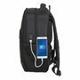 Safta SAFA Sacoche Ordinateur Portable 14,1 Pouces Affaires, Nylon 900D et Cuir PVC, Noir