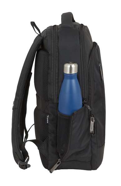 Safta Business - Sac à dos portable 15,6 pouces avec compartiment pour tablette et port USB pour ordinateur portable, nylon 900D - Noir