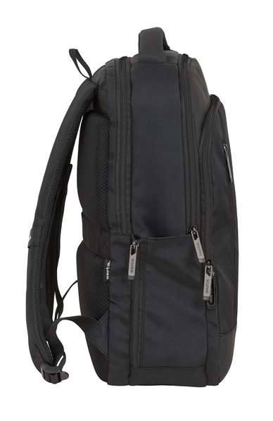 Safta Business - Sac à dos portable 15,6 pouces avec compartiment pour tablette et port USB pour ordinateur portable, nylon 900D - Noir