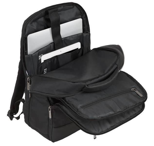 Safta Business - Sac à dos portable 15,6 pouces avec compartiment pour tablette et port USB pour ordinateur portable, nylon 900D - Noir