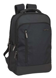 Safta Business - Sac à dos portable 15,6 pouces avec compartiment pour tablette et port USB pour ordinateur portable, nylon 900D - Noir