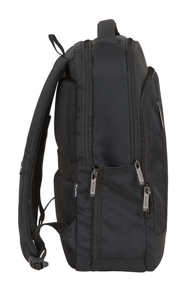 Safta Business - Sac à dos portable 15,6 pouces avec compartiment pour tablette et port USB pour ordinateur portable, nylon 900D - Noir