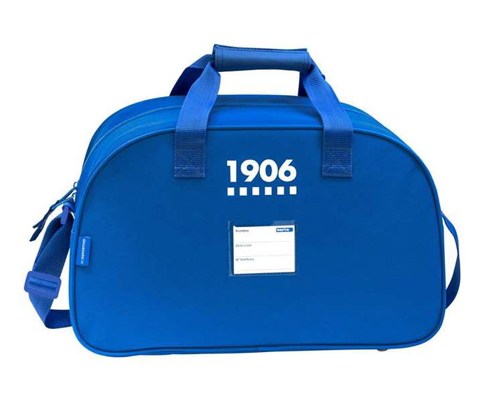 Safta - Sac de sport polyester 600D - 40 x 24 x 23 cm - Blanc et bleu - Recommandé à partir de 3 ans Safta - Sac de sport polyester 600D - 40 x 24 x 23 cm - Blanc et bleu - Recommandé à partir de 3 ans