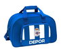 Safta - Sac de sport polyester 600D - 40 x 24 x 23 cm - Blanc et bleu - Recommandé à partir de 3 ans
