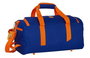 Safta Bolsa deporte - Sac de sport de basket Valencia - Polyester 600D - 50x25x25 cm - Couleurs Bleu et Orange - Enfants 3 ans